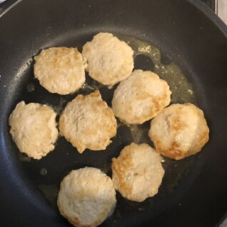 【簡単】つくね風ハンバーグ   子どものごはんに